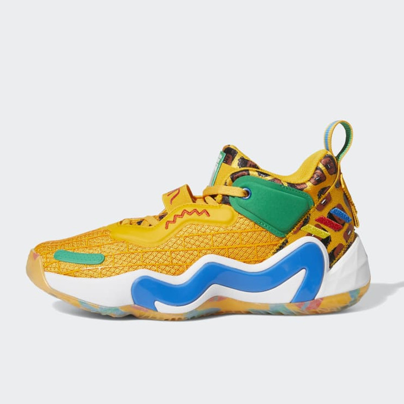 Sepatu Basket Adidas Donovan Mitchell Issue #3 X Bel-air Athletics  Kids Yellow Green