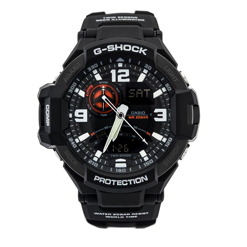 Jual Jam Tangan Sneakers Pria G Shock Gravity Master G Shock Aviation Black Original Ga 1000 1Adr Termurah di Indonesia v3.ncrsport