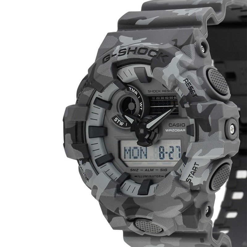 JAM TANGAN  CASIO G-Shock Woodland Camouflage Shock Resistant Resin Band