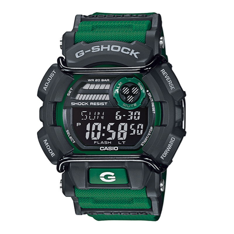 JAM TANGAN  CASIO G-shock Digital Dial Green Resin Strap