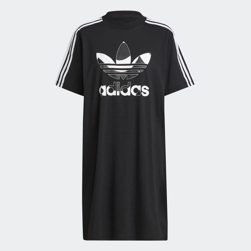 BAJU SNEAKERS ADIDAS MARIMEKKO TREFOIL PRINT INFILL TEE DRESS