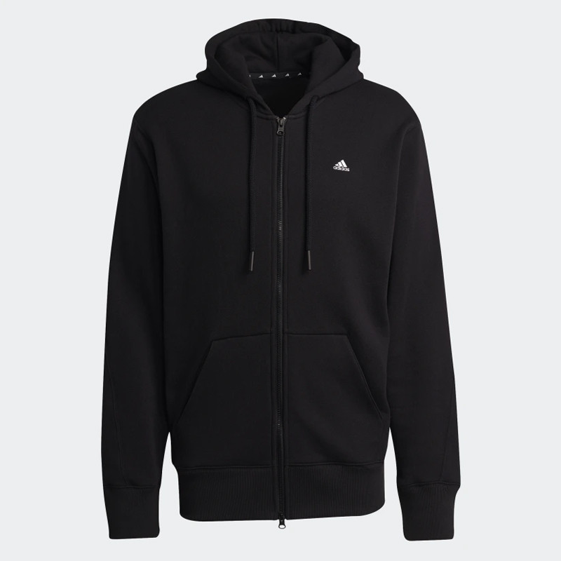 Baju Sneakers Adidas Sportswear Comfy Chill Full Zip Hoodie Black