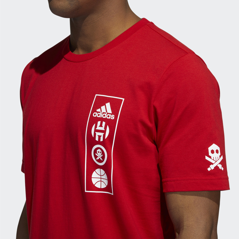 BAJU BASKET ADIDAS QUICCS HARDEN GRAPHIC TEE