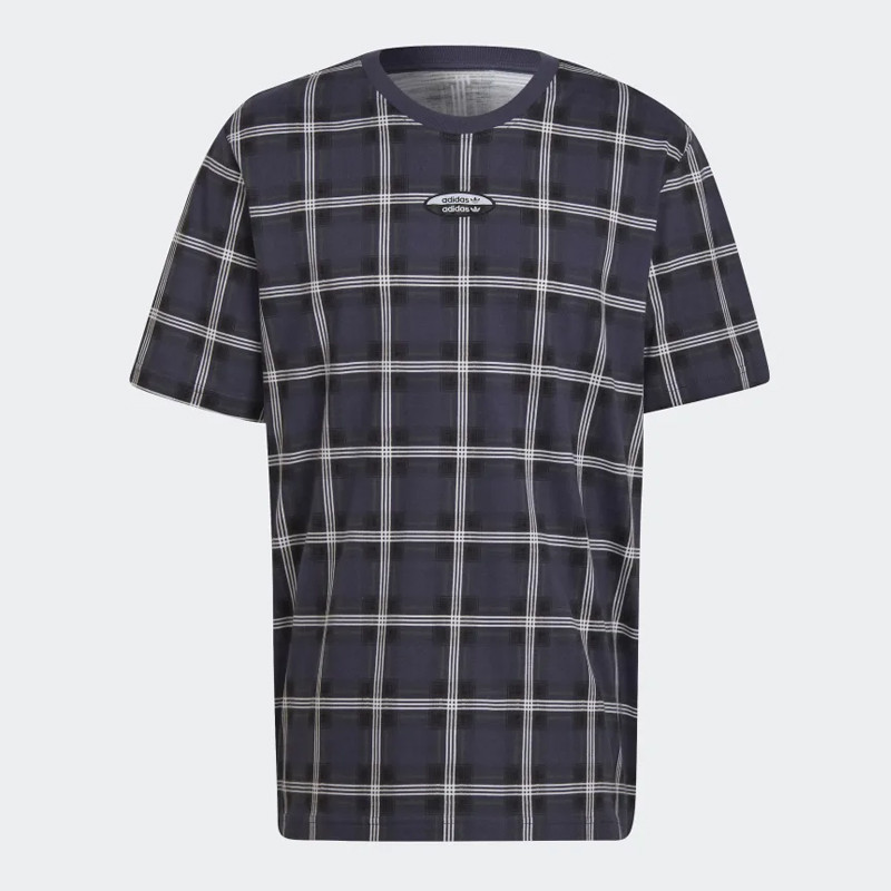 Adidas Tartan Tee Outlet (Adidas originals tartan t shirt navy top)