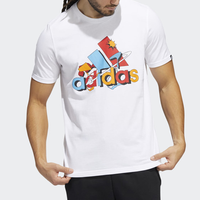 BAJU SNEAKERS ADIDAS Fluid Badge of Sport Graphic Tee