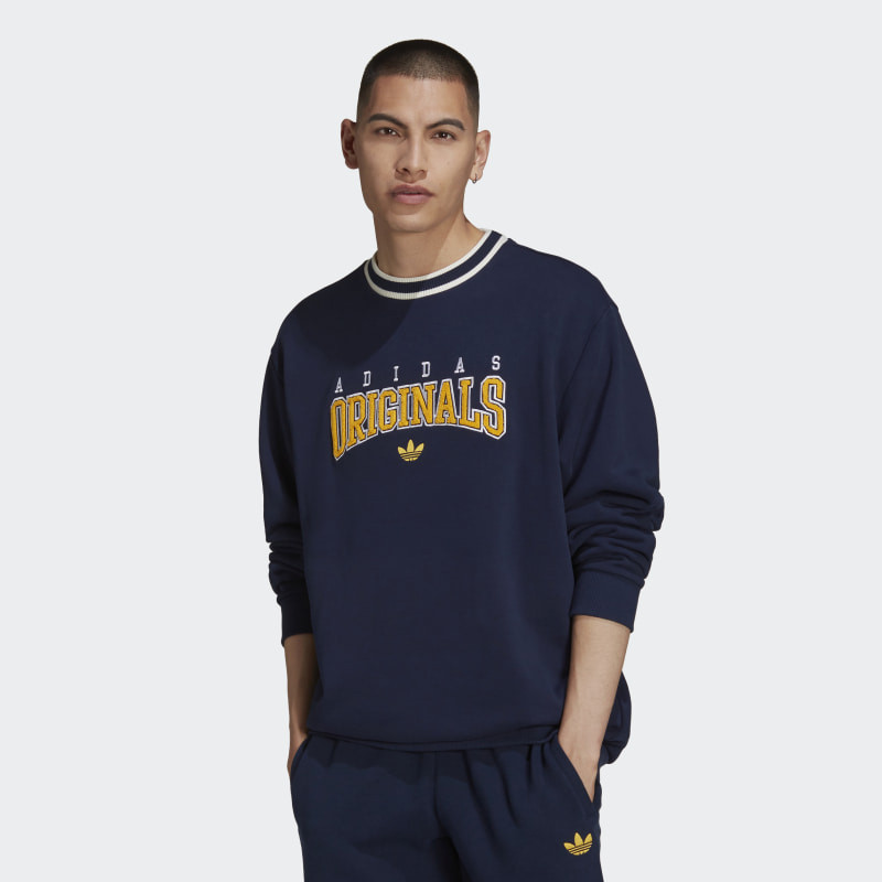 BAJU SNEAKERS ADIDAS SCRIPT CREW SWEATSHIRT