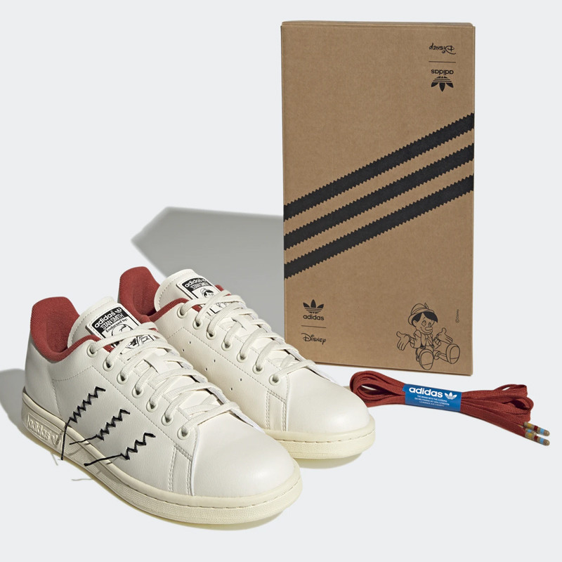 SEPATU SNEAKERS ADIDAS STAN SMITH DISNEY PINOCCHIO