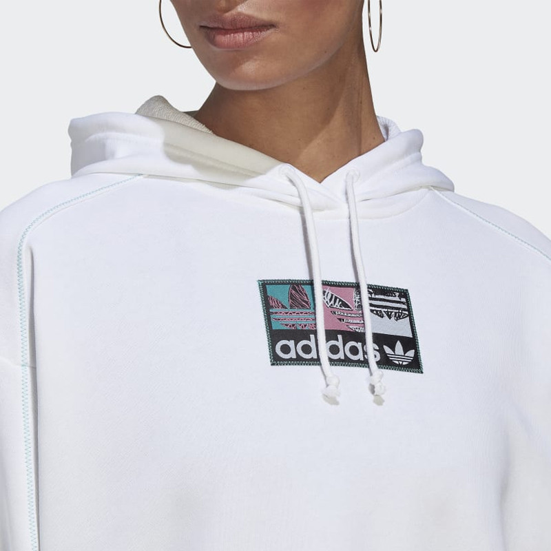 BAJU SNEAKERS ADIDAS Wmns CROP HOODIE