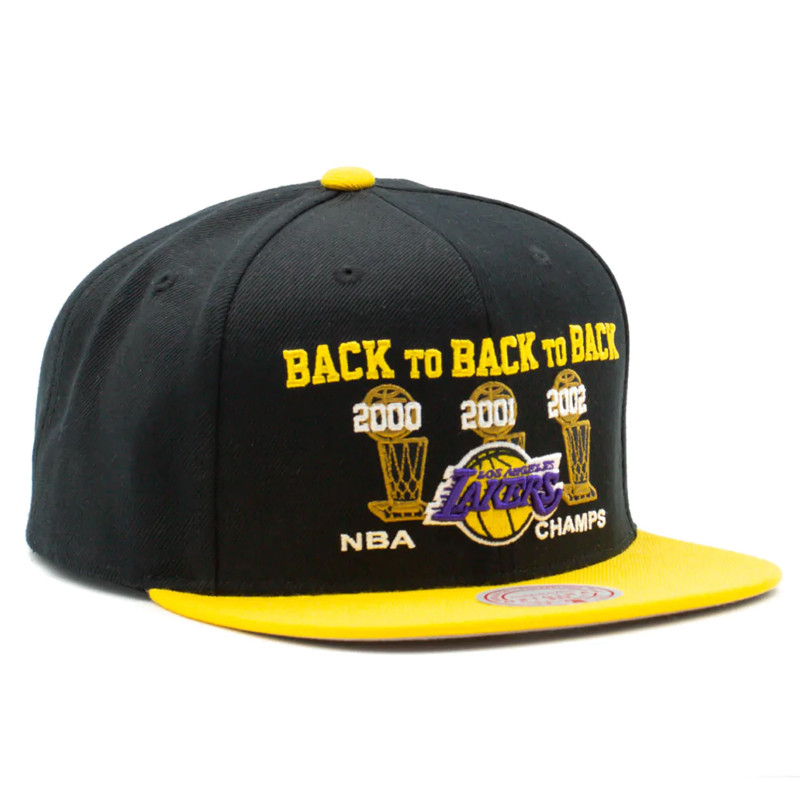 TOPI BASKET MITCHELL N NESS 00-03 Lakers Champs Snapback HWC Los Angeles Lakers