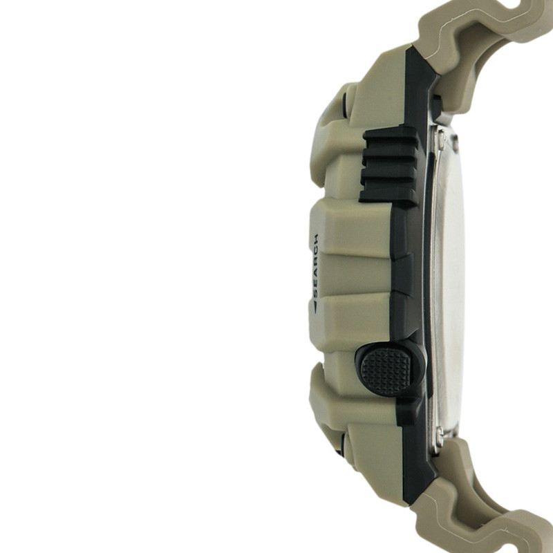 JAM TANGAN  CASIO Digital Analog Dial Khaki Resin Strap Watches