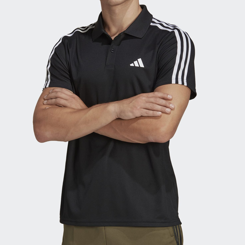 BAJU TRAINING ADIDAS TRAIN ESSENTIALS PIQUÉ 3-STRIPES TRAINING POLO SHIRT