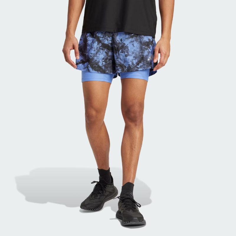 CELANA LARI ADIDAS Own The Run Spray Dye 2-In-1 Short