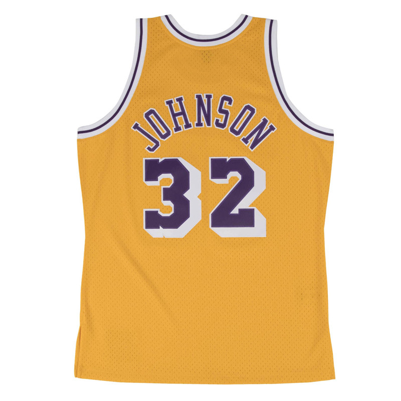 BAJU BASKET MITCHELL N NESS Los Angeles Lakers Home 1984-85 Magic Johnson Swingman Jersey