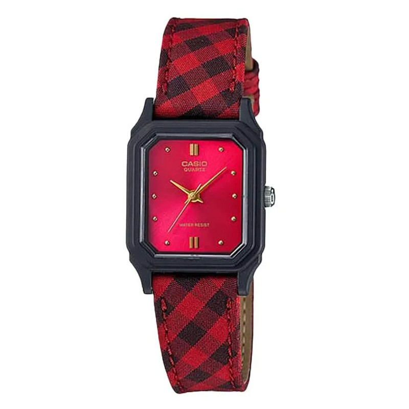 JAM TANGAN  CASIO Wmns Leather Cloth Band Watch