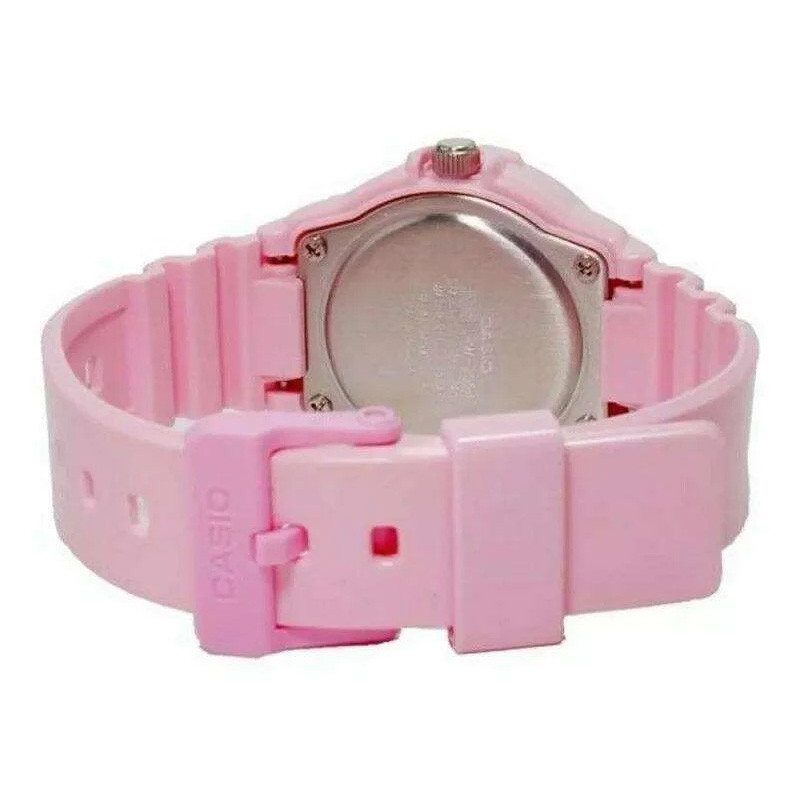 JAM TANGAN  CASIO Dial Pink Resin Strap Analog Watches
