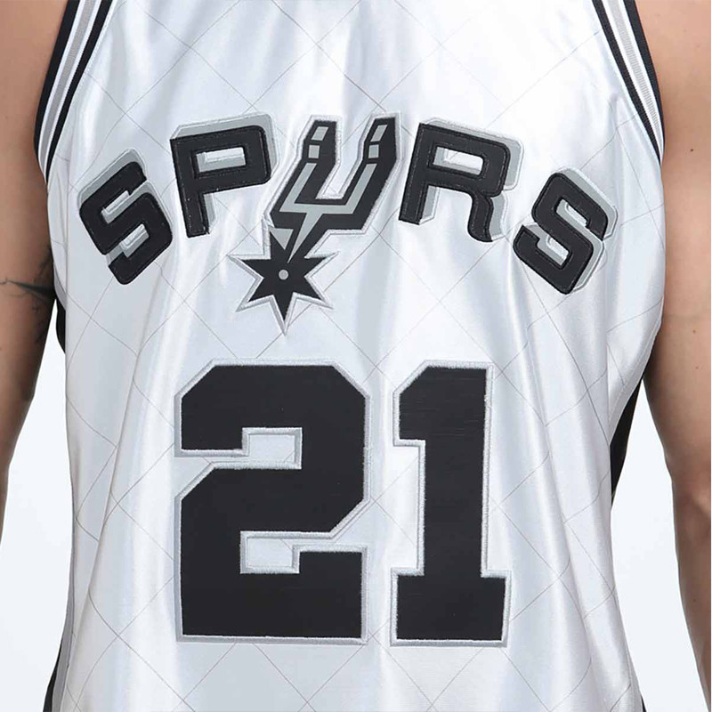 BAJU BASKET MITCHELL N NESS 75th Platinum Swingman Tim Duncan San Antonio Spurs Jersey