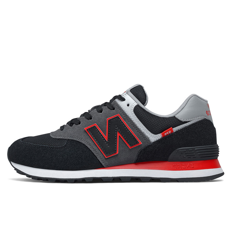 Sepatu Sneakers New Balance 574 Classic Black Red