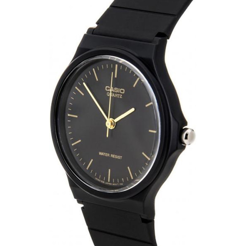 General Classic Black Dial Black Resin Strap foto 4