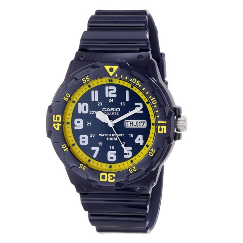 JAM TANGAN  CASIO Water Resistant 100M Resin Band