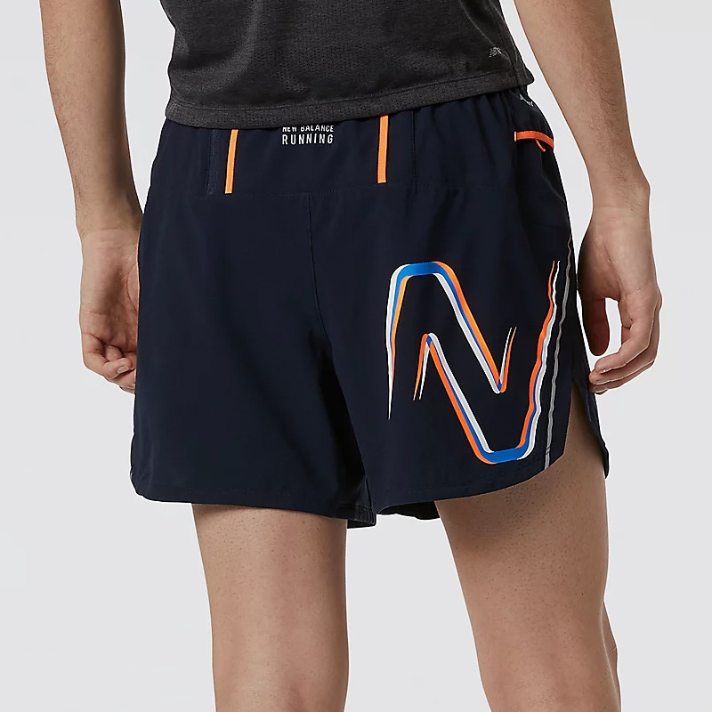 CELANA LARI NEW BALANCE Graphic Impact Run 5 Inch Shorts