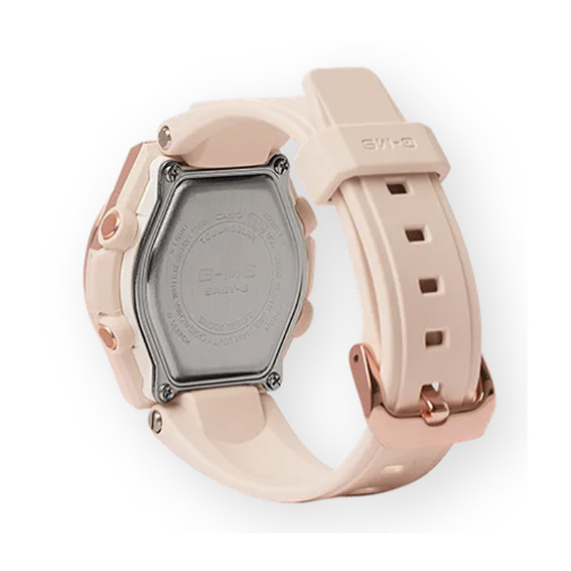 JAM TANGAN  CASIO Baby-G Digital Analog Dial White Resin Strap