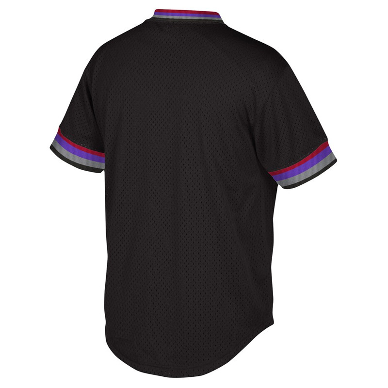 BAJU BASKET MITCHELL N NESS Toronto Raptors Hardwood Classics Script Mesh V-Neck Tee