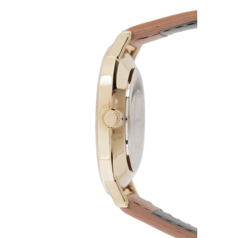 JAM TANGAN  CASIO Enticer Brown Dial Leather Analogue Watch