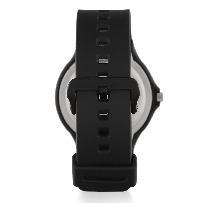 Black Dial Rubber Band Analog Watches foto 3