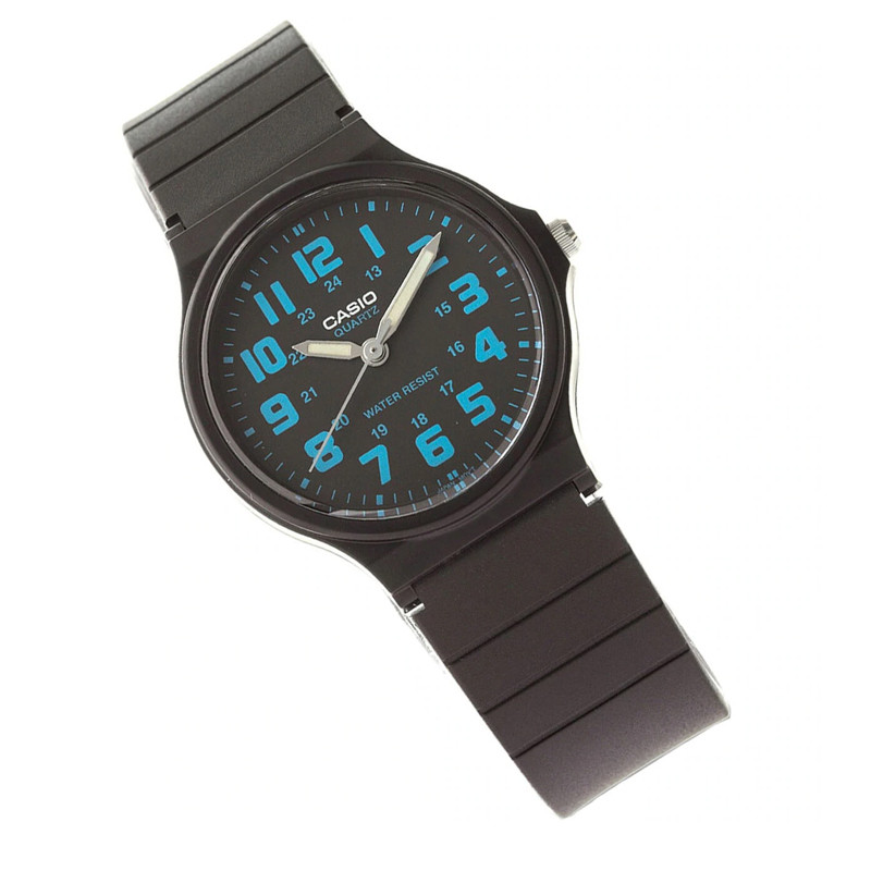 JAM TANGAN  CASIO General Black Dial Black Resin Strap