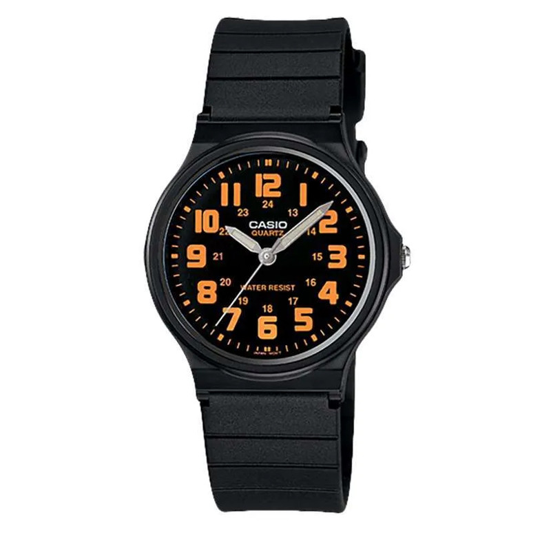 JAM TANGAN  CASIO General Black Dial Black Resin Strap