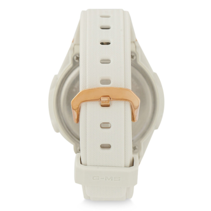 JAM TANGAN  CASIO Baby-G GM-S Series Digital Analog Dial White Resin Strap