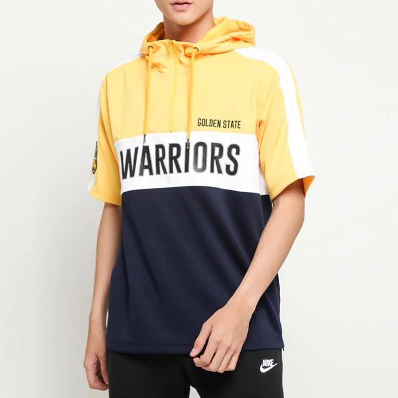 Baju Basket Nba Golden State Warriors Hoodie Yellow