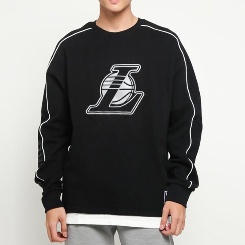 Baju Basket Nba Los Angeles Lakers Sweater Black