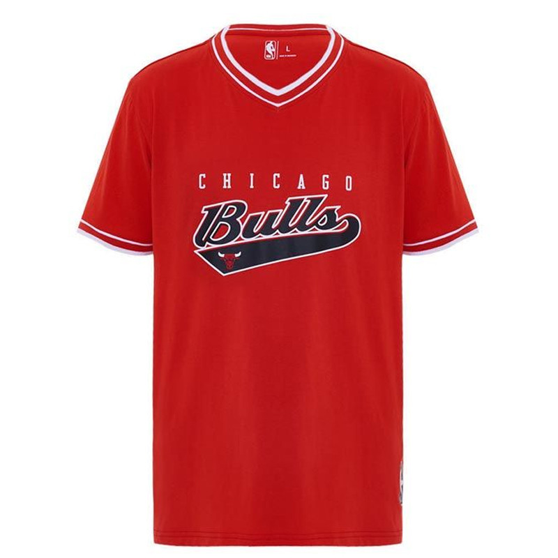 BAJU BASKET NBA Short Sleeve Tee Print Flatknit Chicago Bulls