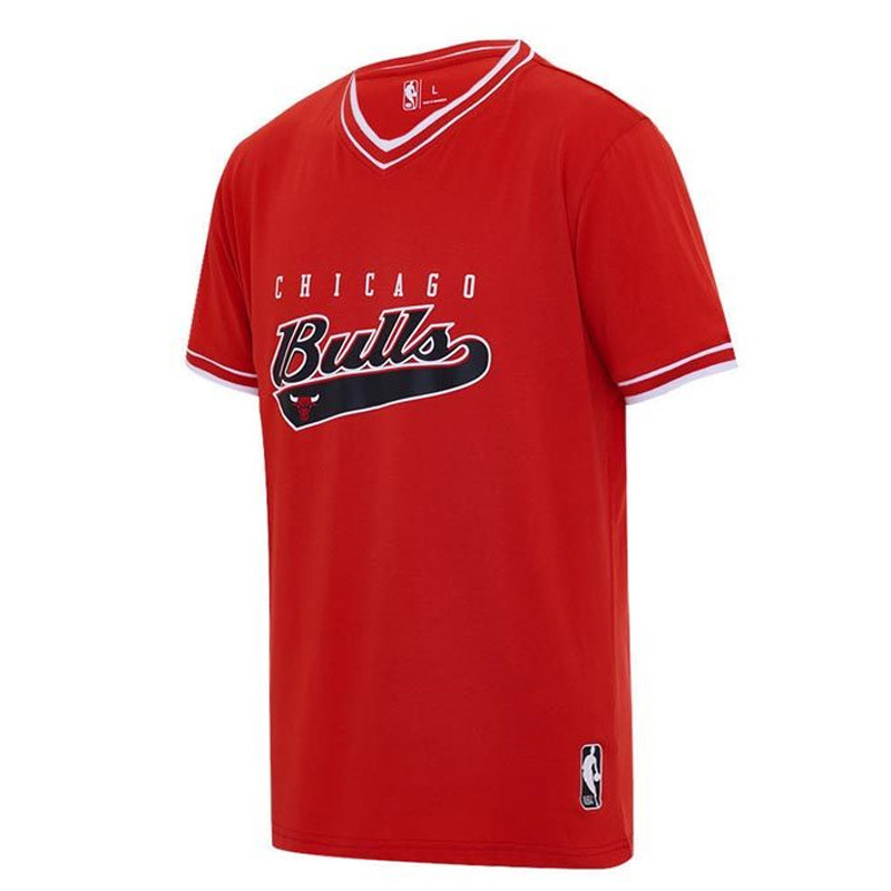 BAJU BASKET NBA Short Sleeve Tee Print Flatknit Chicago Bulls