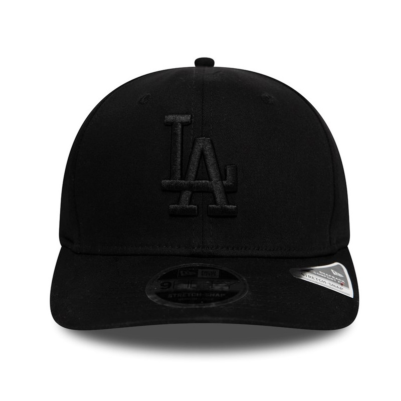 AKSESORIS SNEAKERS NEW ERA LA DODGERS TONAL BLACK 9FIFTY STRETCH SNAP CAP