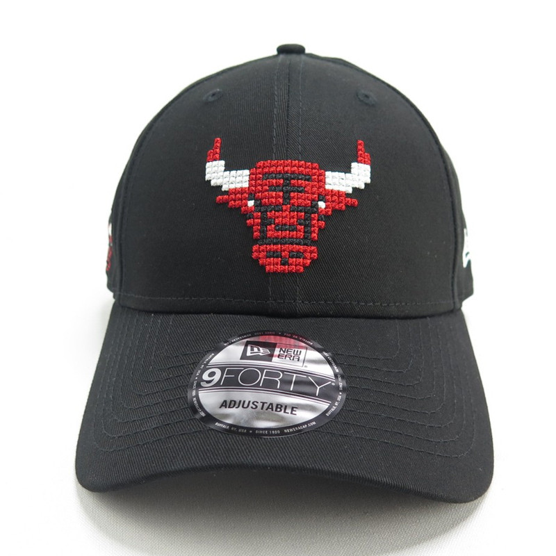AKSESORIS BASKET NEW ERA 940 Nba Pixels Logo Chicago Bulls Cap