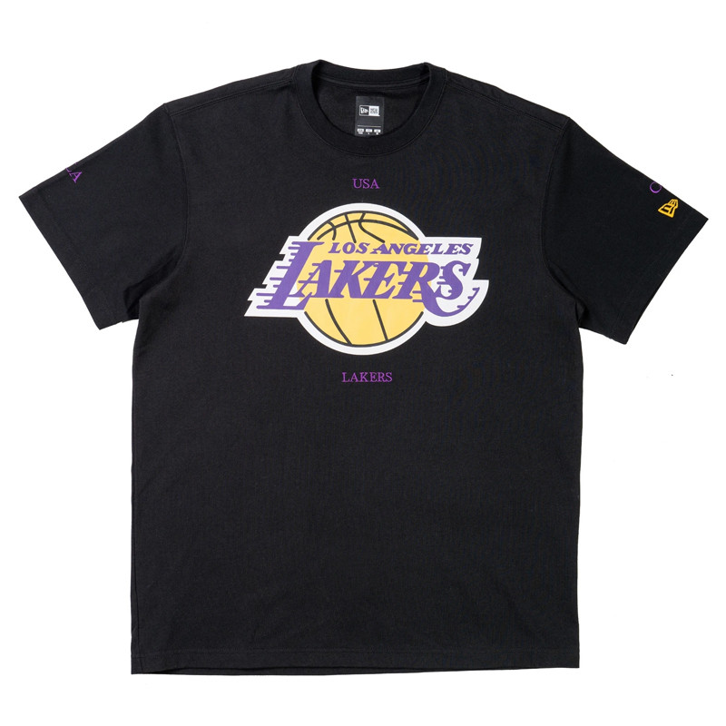 BAJU BASKET NEW ERA LOS ANGELES LAKERS AMERICANA CROSS Tee