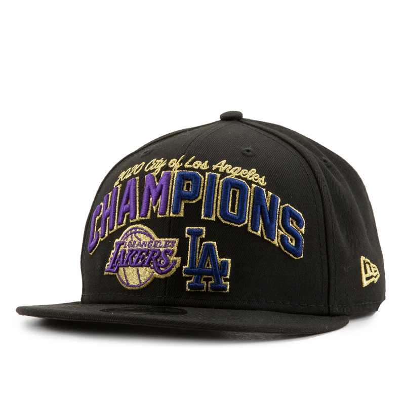 AKSESORIS BASKET NEW ERA LOS ANGELES 2020 DUAL CHAMPIONS 9FIFTY SNAPBACK