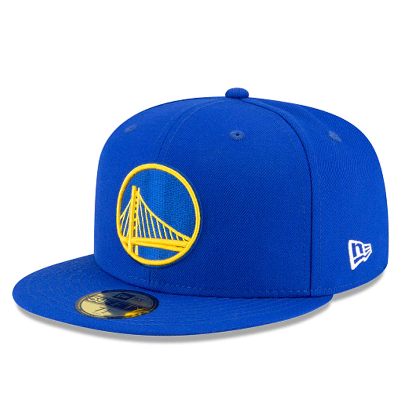 Topi Basket New Era Golden State Warriors Icy Side Patch 59fifty Fitted Blue