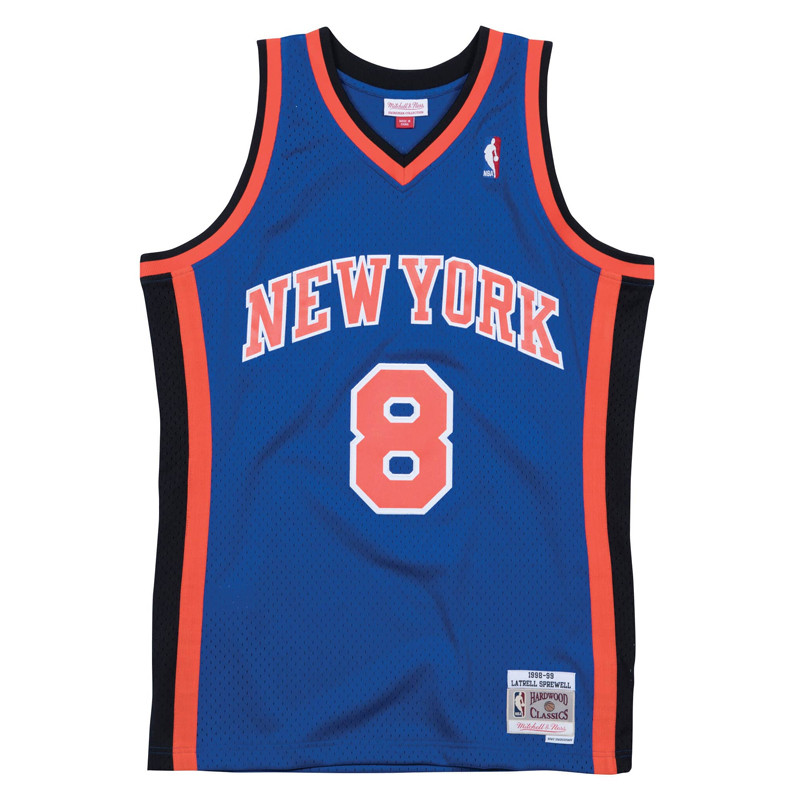 BAJU BASKET MITCHELL N NESS Latrell Sprewell New York Knicks Road 1998-99 Swingman Jersey