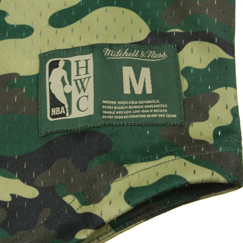 BAJU BASKET MITCHELL N NESS Philadelphia 76ers Camo Mesh V-Neck Tee