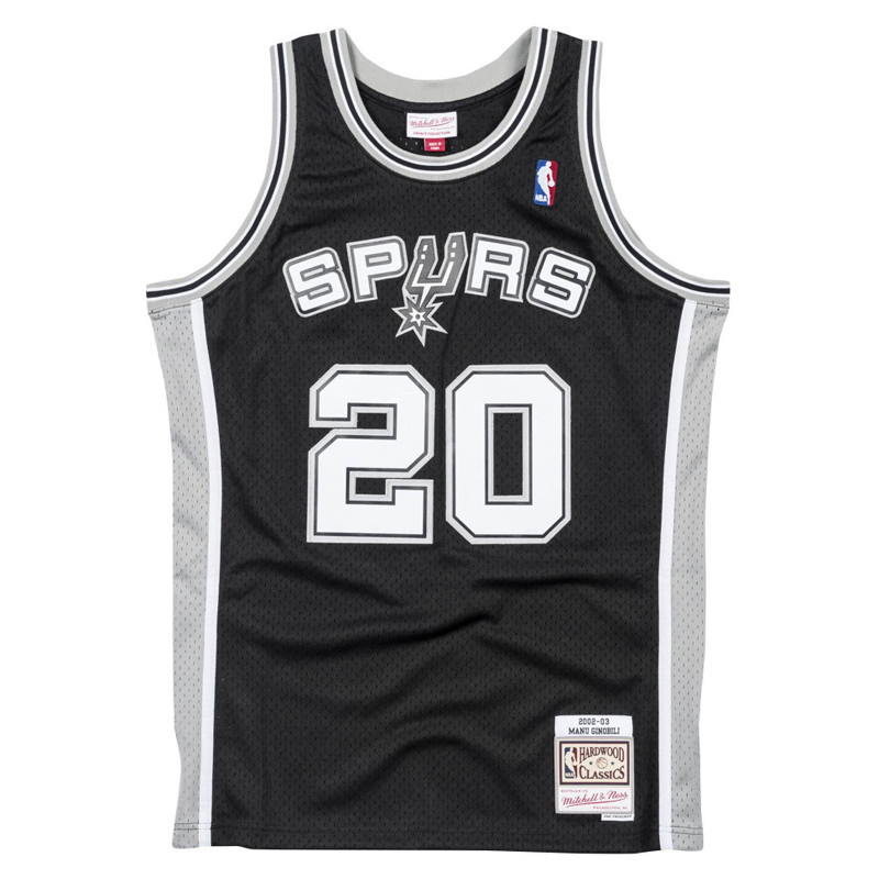 BAJU BASKET MITCHELL N NESS Manu Ginobili San Antonio Spurs 2002-03 Swingman Jersey