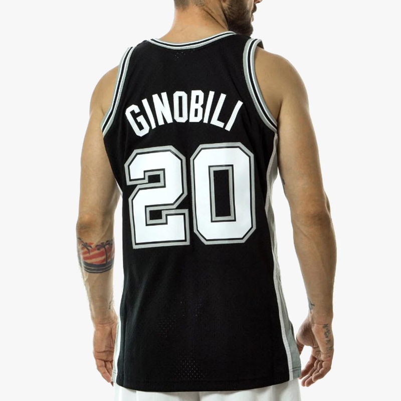 BAJU BASKET MITCHELL N NESS Manu Ginobili San Antonio Spurs 2002-03 Swingman Jersey