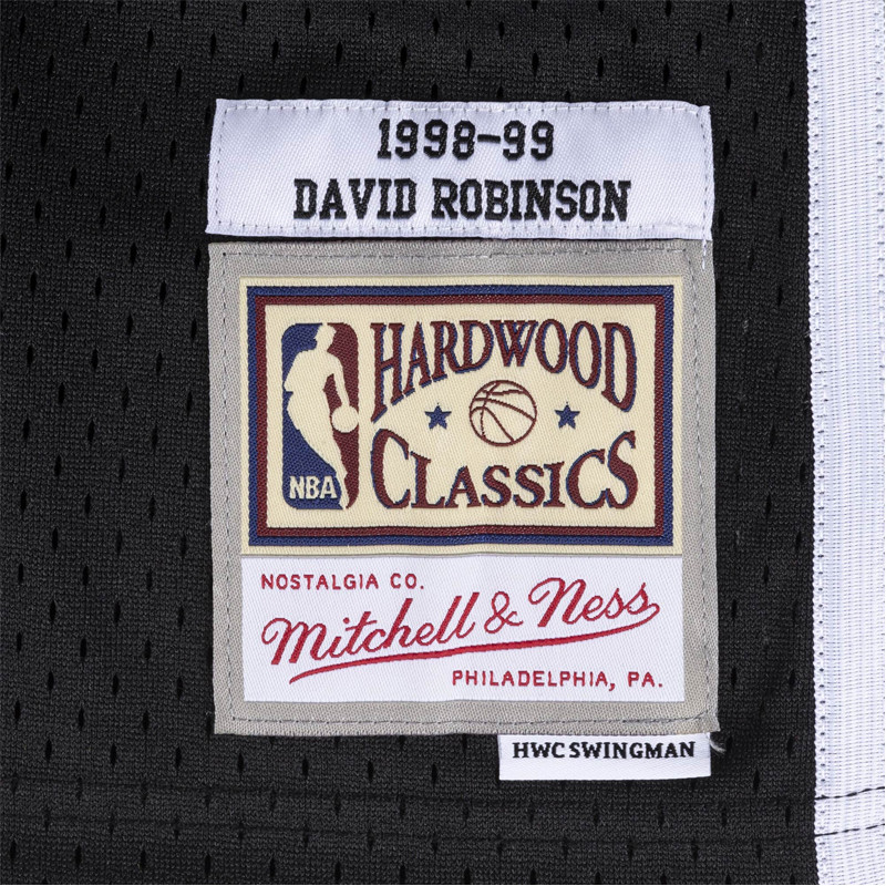 BAJU BASKET MITCHELL N NESS San Antonio Spurs David Robinson Swingman Jersey