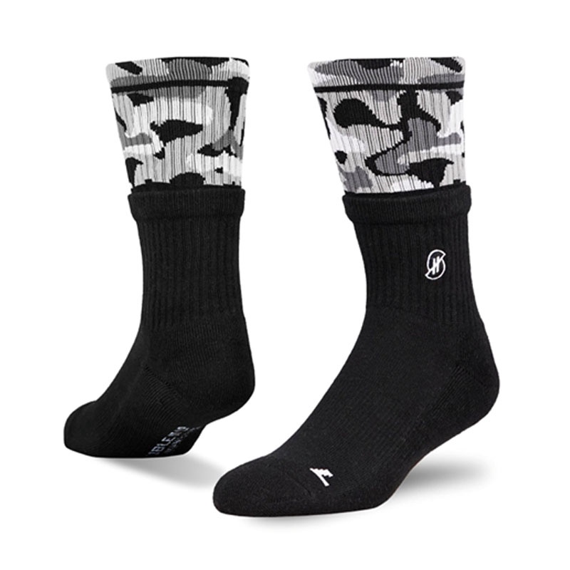 KAOS KAKI BASKET STAY HOOPS Flecktarn Black