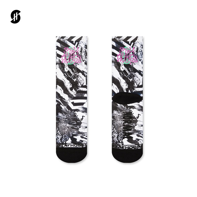 KAOS KAKI BASKET STAY HOOPS Fullprint Sock Distort