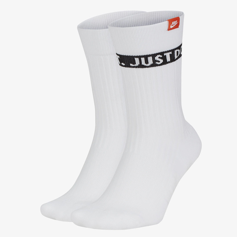 KAOS KAKI SNEAKERS NIKE 2PK SNKR Sox Just Do It Crew Socks