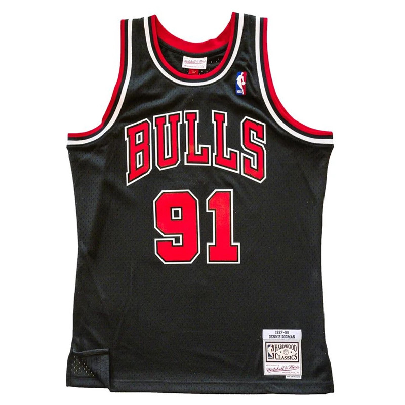 BAJU BASKET MITCHELL N NESS Dennis Rodman Chicago Bulls 1997-98 Swingman Jersey
