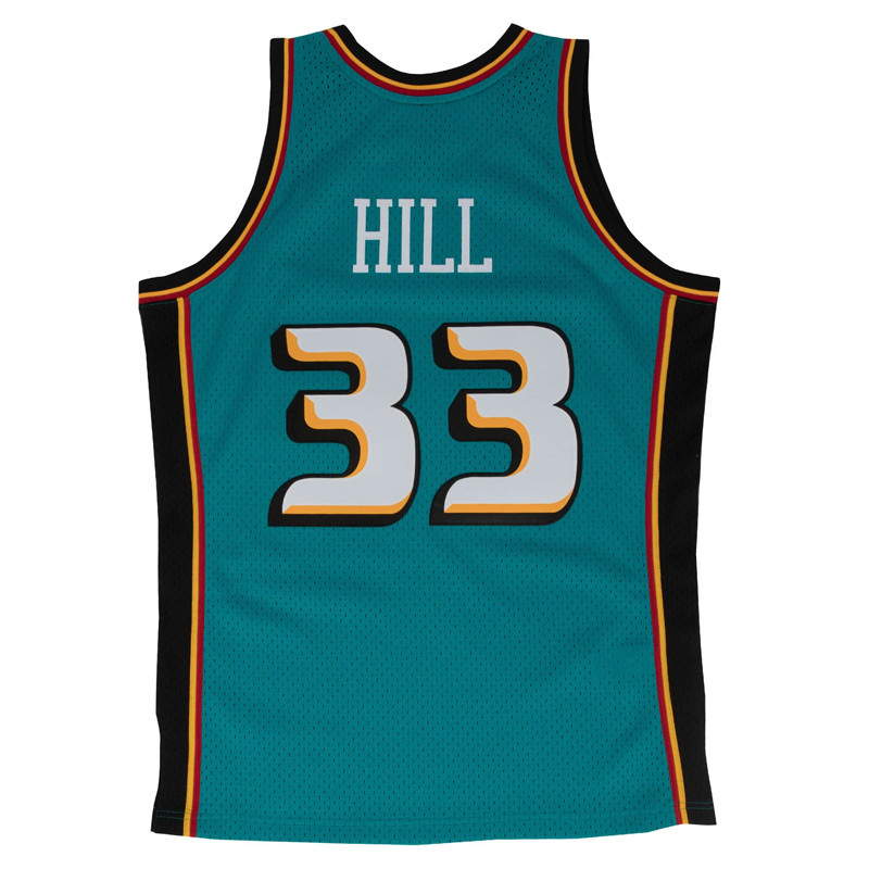 BAJU BASKET MITCHELL N NESS Grant Hill Detroit Pistons Road 1998-99 Swingman Jersey